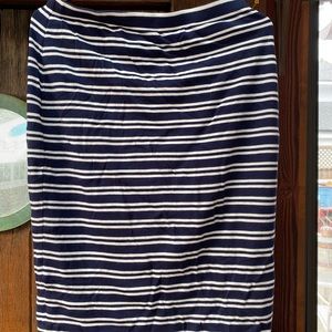 Max studio casual stripe skirt